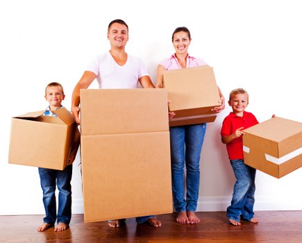 Removal van and storage boxes in Barkingside