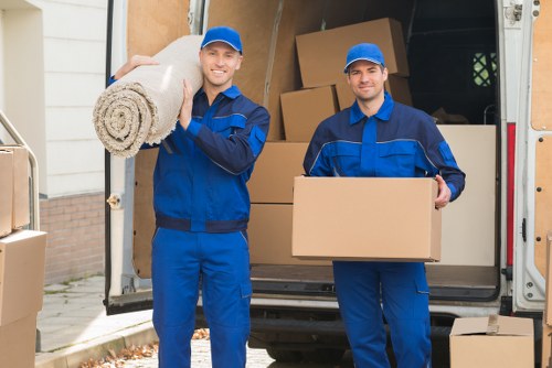 Local removals team preparing a Barkingside home move