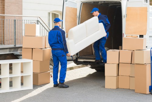Secure and well-maintained storage area with clear walkways