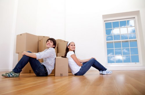 Charity donation collection from storage items for reuse