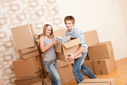 Organised boxes inside a Barkingside storage unit